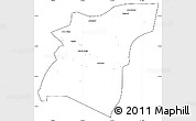 Blank Simple Map of Am Dam, cropped outside
