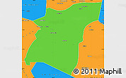 Political Simple Map of Am Dam