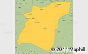 Savanna Style Simple Map of Am Dam