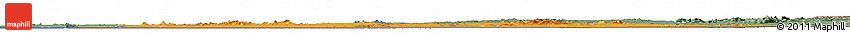 Political Horizon Map of Goz Beida, semi-desaturated