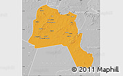 Political Map of Goz Beida, lighten, desaturated