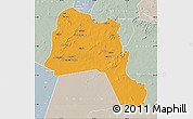 Political Map of Goz Beida, lighten, semi-desaturated