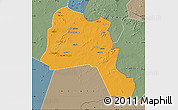Political Map of Goz Beida, semi-desaturated