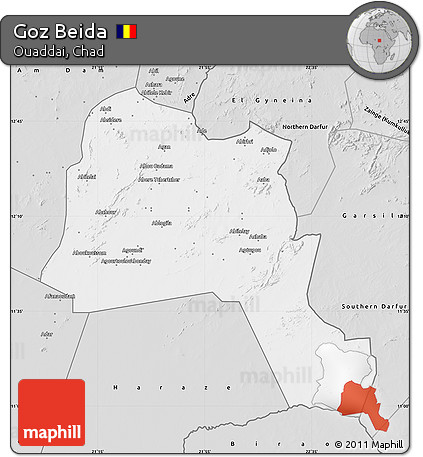 Silver Style Map of Goz Beida