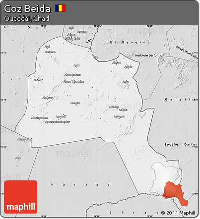 Silver Style Map of Goz Beida