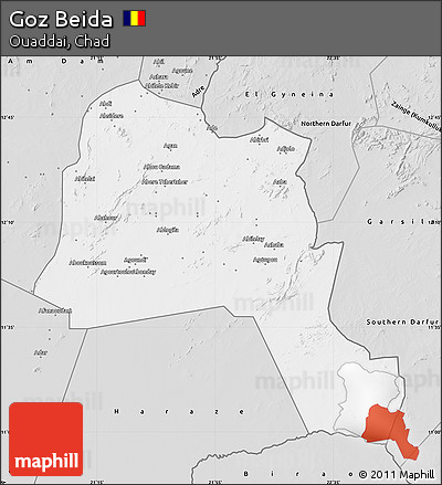 Silver Style Map of Goz Beida