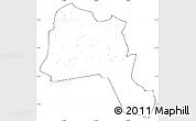 Blank Simple Map of Goz Beida, cropped outside, no labels