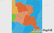 Political Shades Map of Ouaddai