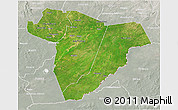 Satellite 3D Map of Salamat, lighten, semi-desaturated