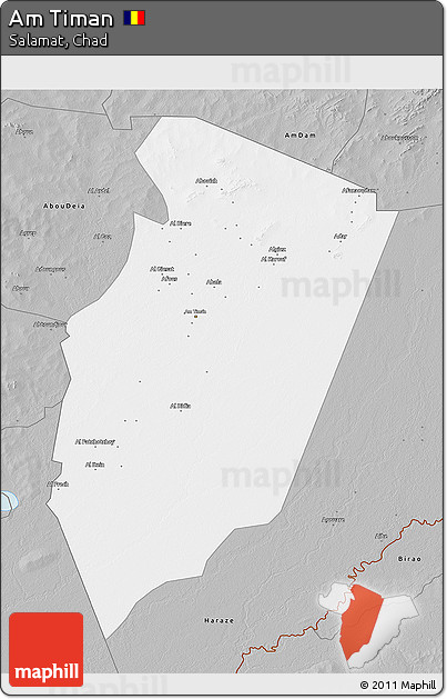 Gray 3D Map of Am Timan