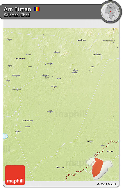 Physical 3D Map of Am Timan