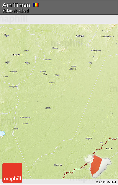 Physical 3D Map of Am Timan