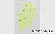Physical 3D Map of Am Timan, lighten, desaturated