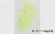 Physical 3D Map of Am Timan, lighten, semi-desaturated