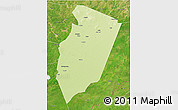 Physical 3D Map of Am Timan, satellite outside