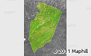 Satellite 3D Map of Am Timan, desaturated