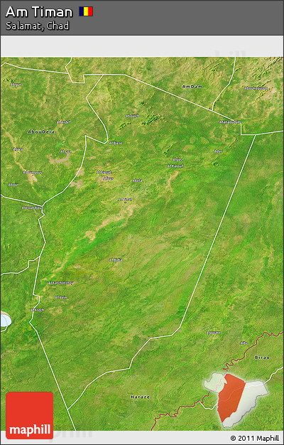 Satellite 3D Map of Am Timan