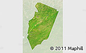 Satellite 3D Map of Am Timan, lighten