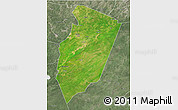 Satellite 3D Map of Am Timan, semi-desaturated
