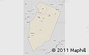 Shaded Relief 3D Map of Am Timan, desaturated