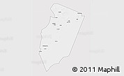 Silver Style 3D Map of Am Timan, single color outside