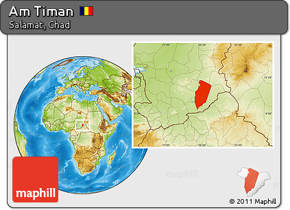 Physical Location Map of Am Timan