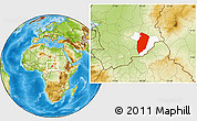 Physical Location Map of Am Timan, highlighted parent region