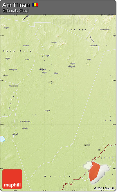 Physical Map of Am Timan