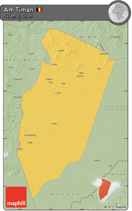 Savanna Style Map of Am Timan