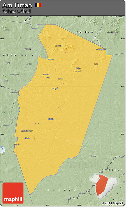Savanna Style Map of Am Timan
