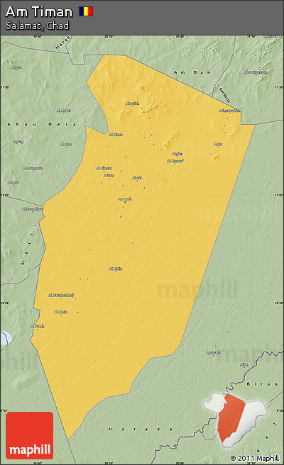Savanna Style Map of Am Timan