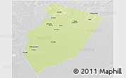 Physical Panoramic Map of Am Timan, lighten, desaturated