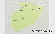 Physical Panoramic Map of Am Timan, lighten, semi-desaturated