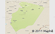 Physical Panoramic Map of Am Timan, shaded relief outside