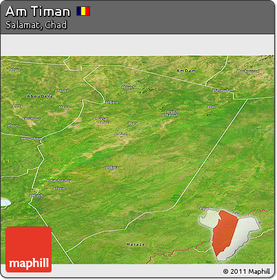 Satellite Panoramic Map of Am Timan