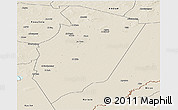 Shaded Relief Panoramic Map of Am Timan