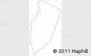 Blank Simple Map of Am Timan, cropped outside, no labels