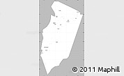 Gray Simple Map of Am Timan, single color outside