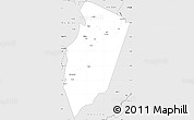 Silver Style Simple Map of Am Timan