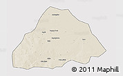 Shaded Relief 3D Map of Kelo, cropped outside