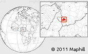 Blank Location Map of Kelo