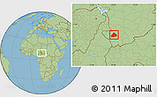 Savanna Style Location Map of Kelo