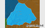 Political Map of Kelo, darken