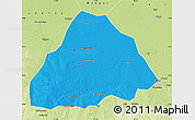 Political Map of Kelo, physical outside