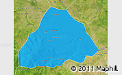 Political Map of Kelo, satellite outside