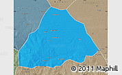 Political Map of Kelo, semi-desaturated