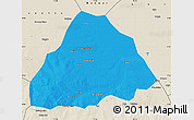 Political Map of Kelo, shaded relief outside