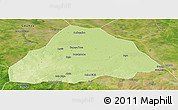 Physical Panoramic Map of Kelo, satellite outside