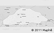 Silver Style Panoramic Map of Kelo