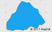 Political Simple Map of Kelo, cropped outside